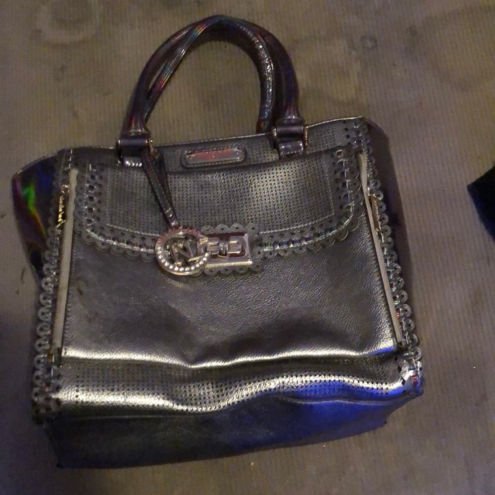 Transparent grey nicole lee bag